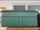 Large Green Rubbermaid Storage Bin