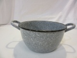 Heavy Duty Vintage Enamel Pot With Handles