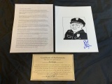 ROD STEIGER Autograph Marshall Kaplan Print COA