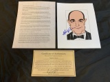 STANLEY TUCCI Autograph Marshall Kaplan Print COA