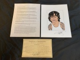 TOMMY LEE Autograph Marshall Kaplan Print COA