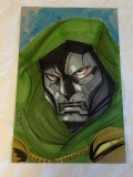 DR. DOOM Original Art Drawing by Tom Hodges COA