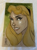 PRINCESS AURORA Original Art Drawing by Tom Hodges