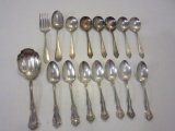 Lot of 16 Vintage Silver Toned Utensils