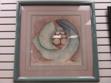 Framed Mullan Woman With Pottery Art