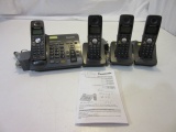 Panasonic 4 Home Phone System With Booklet