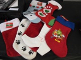 Lot of 7 Christmas Stockings
