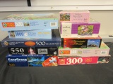 Lot of 10 Jigsaw Puzzles