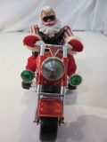 Santa On Motorcycle With Audio, Lights, & Movement