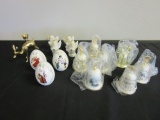 Lot of Christmas Miniature Angels and Bells with a