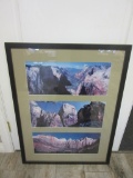 Framed & Matted Red Rock Landscape Photo Collage