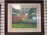 Framed House With Yard Art Piece