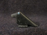 Carved Stone Crow Zuni Tribe Pocket Fetish