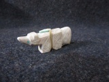 Carved Stone Bear Zuni Tribe Pocket Fetish