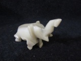 Carved Stone Elephant Zuni Tribe Fetish