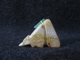 Carved Stone Bear Zuni Tribe Pocket Fetish