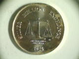 1974 .999 1oz Silver Bullion Exchange Coin