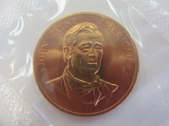 Bronze Commemorative John Wayn Coin
