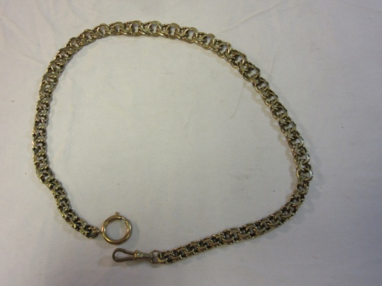 1930's Rolled Gold Plated Pocket Watch Chain