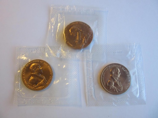 Lot of 3 Presidential Tokens