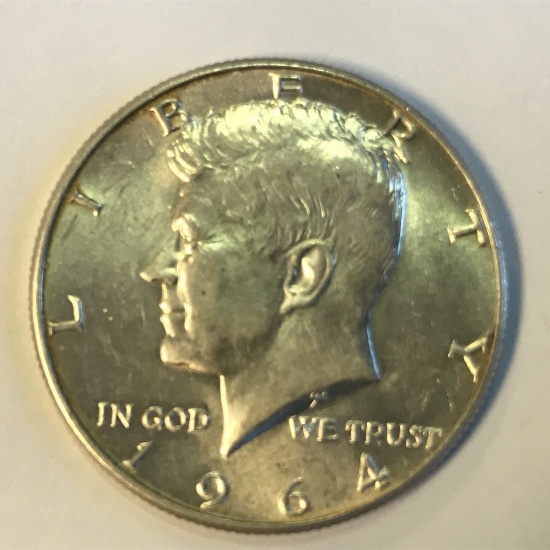 1964 Silver Kennedy Half Dollar 90%