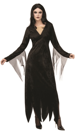 ADDAMS FAMILY MORTICIA Adult Costume Sz Medium NEW