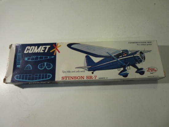 Vintage Comet Stinson SR-7 Model Plane Kit