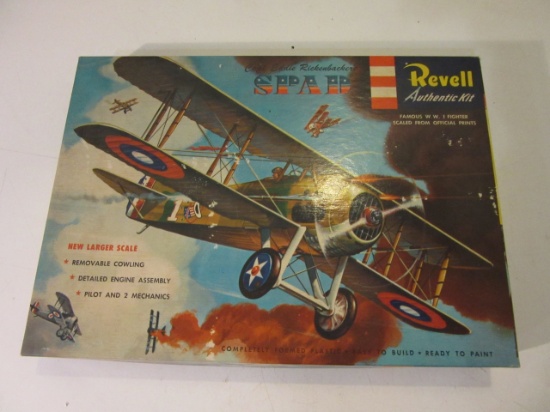 Vintage Eddie Rickenbacker Spad Model Plane Kit