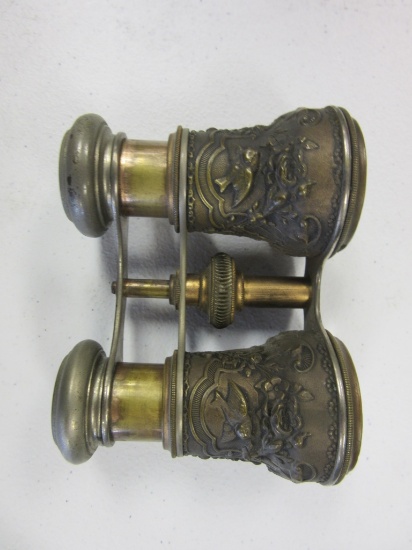 Vintage Brass Adjustable Opera Glasses Binoculars