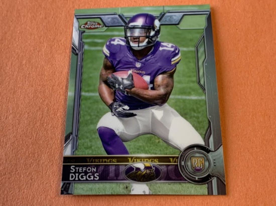 STEFON DIGGS Vikings 2015 Topps Chrome ROOKIE Card