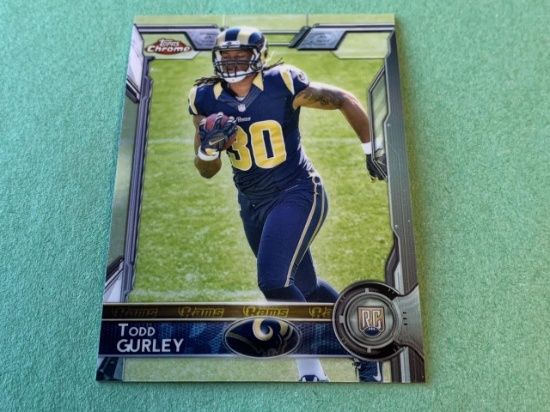TODD GURLEY Rams 2015 Topps Chrome ROOKIE Card