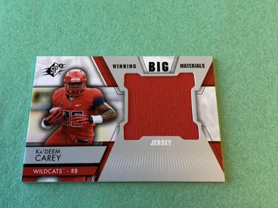 KA'DEEM CAREY 2014 SPX JERSEY ROOKIE Card