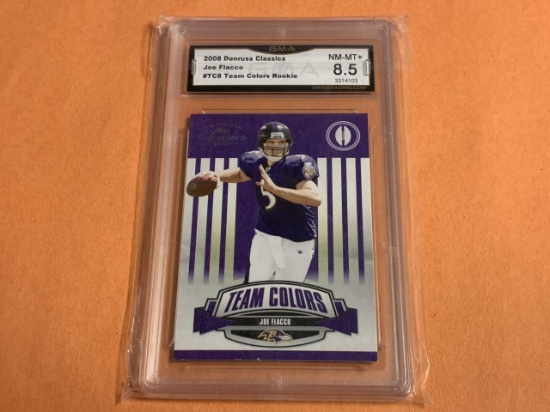 JOE FLACCO 2008 Donruss Classics ROOKIE Graded 8.5