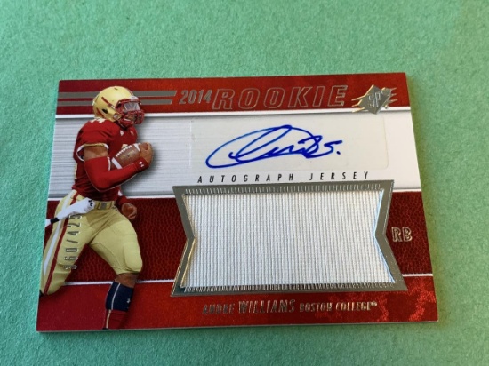 ANDRE WILLIAMS 2014 SPX JERSEY AUTOGRAPH ROOKIE