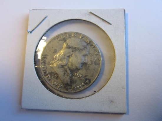 1954 .90 Silver Franklin Half Dollar