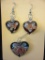 Matching Glass Pendant & Earrings