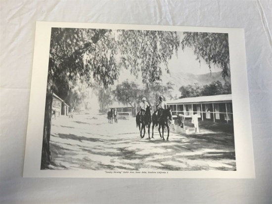 ANDREW SAAR Sunday Morning Stable Area Print