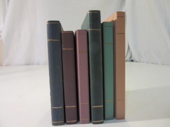 6 Small Wood Book Decor Pieces