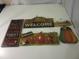 Lot of 4 Decorative Signs