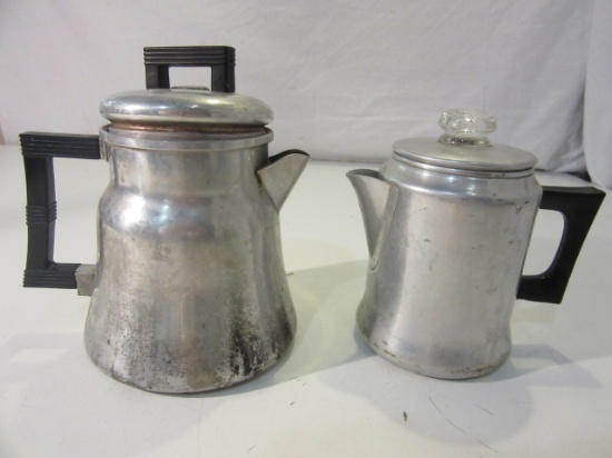 Lot of 2 Vintage Coffee Pots