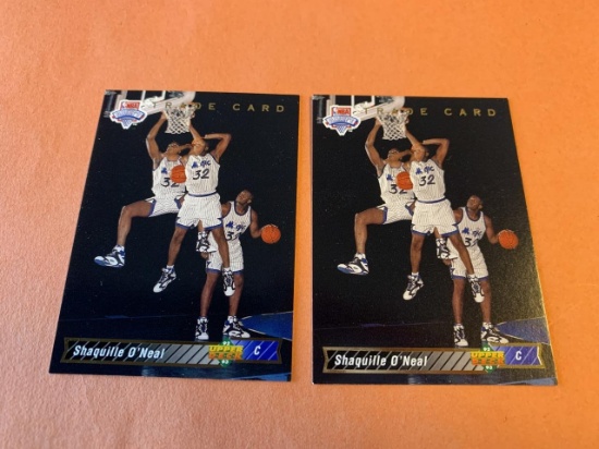 (2) SHAQUILLE O'NEAL 1992-93 Upper Deck ROOKIES