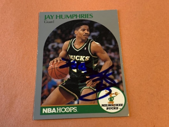 JAY HUMPHRIES 1990-91 Hoops AUTOGRAPH Card