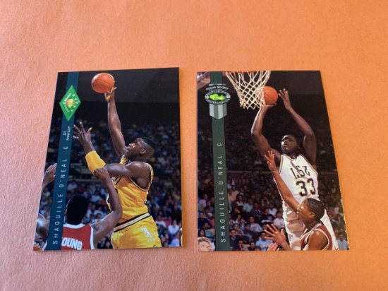 (2) SHAQUILLE O'NEAL 1992-93 Classic Four Sport RC