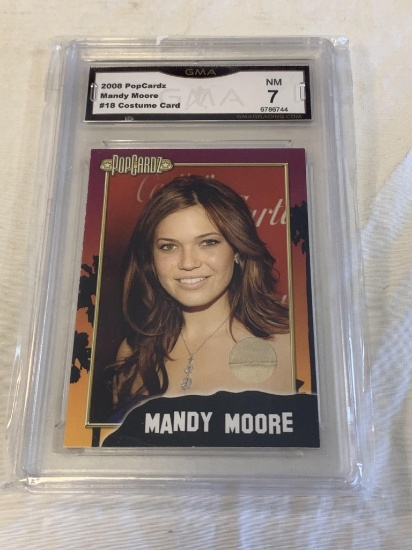 MANDY MOORE 2008 Popcardz Costume Card Graded 7