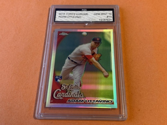 ADAM OTTAVINO 2010 Topps Chrome Graded 10 GEM MINT