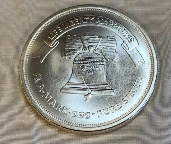 1 Troy Oz. 1983 Liberty Silver Round .999