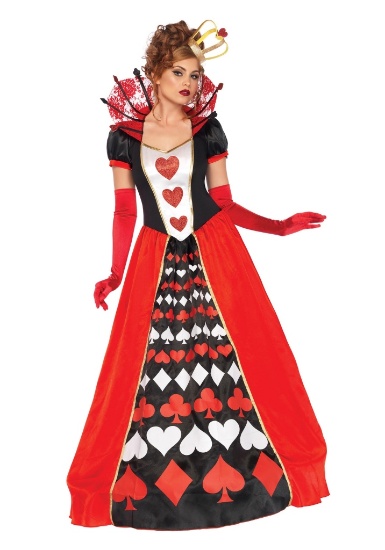 QUEEN OF HEARTS Women's Adult Costume  Small NEW