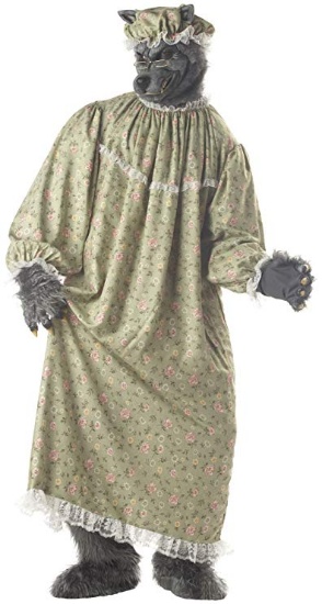 WOLF GRANNY Adult Costume NEW One Size Fits Most