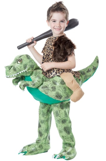 DINO RIDER CAVEBOY Toddler Costume Size Medium NEW