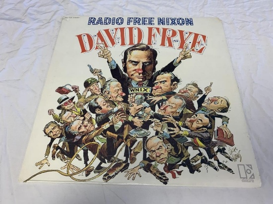 DAVID FRYE Radio Free Nixon 1971 Album Record SEAL